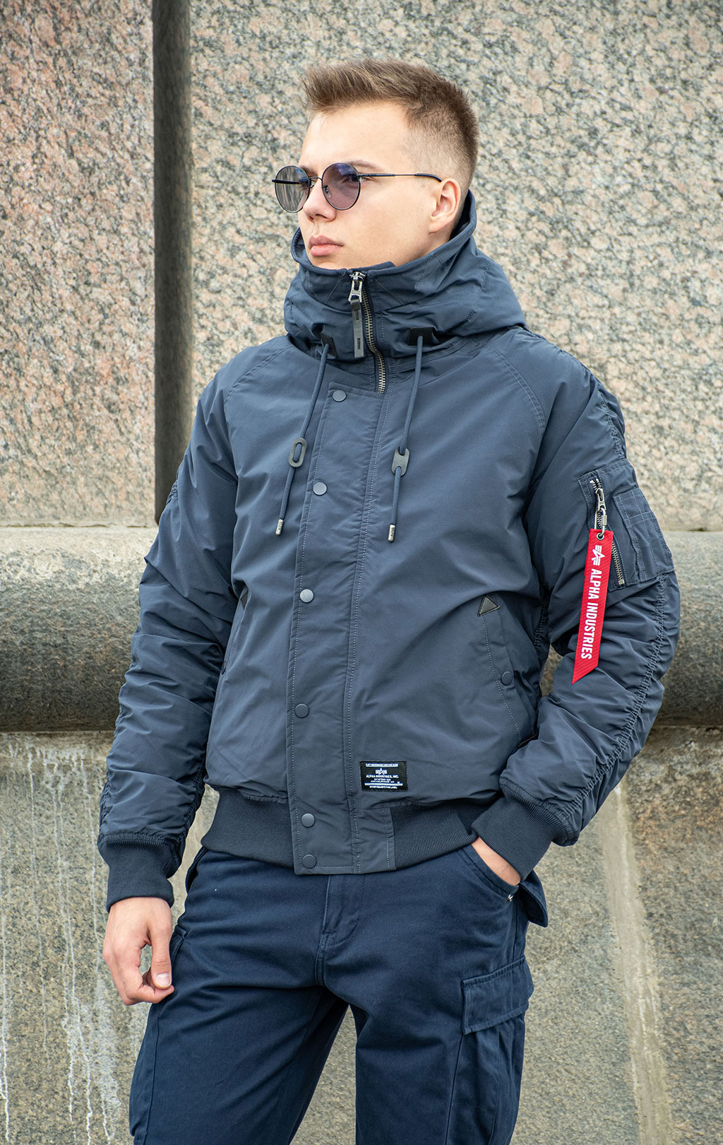 Аляска ALPHA INDUSTRIES ALTITUDE N-2B FW 24/25 replica blue 