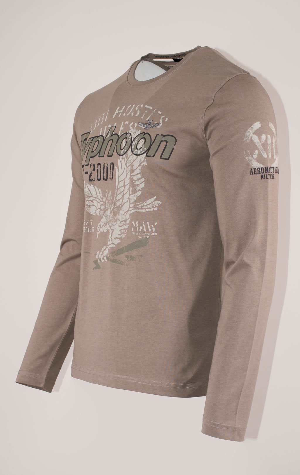 Лонгслив AERONAUTICA MILITARE FW 24/25/TR light mud (TS 2324) 