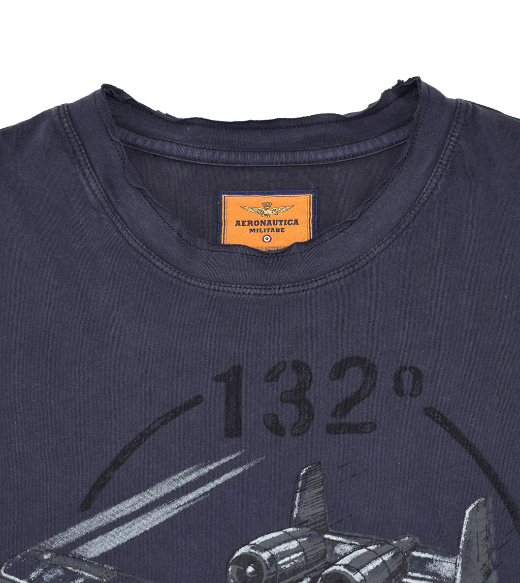 Футболка AERONAUTICA MILITARE SS 20/IN blue navy (TS 1601) 