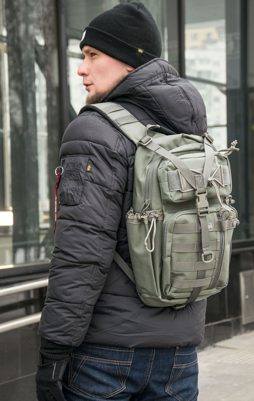 Рюкзак тактический однолямочный Maxpedition SITKA one strap foliage 