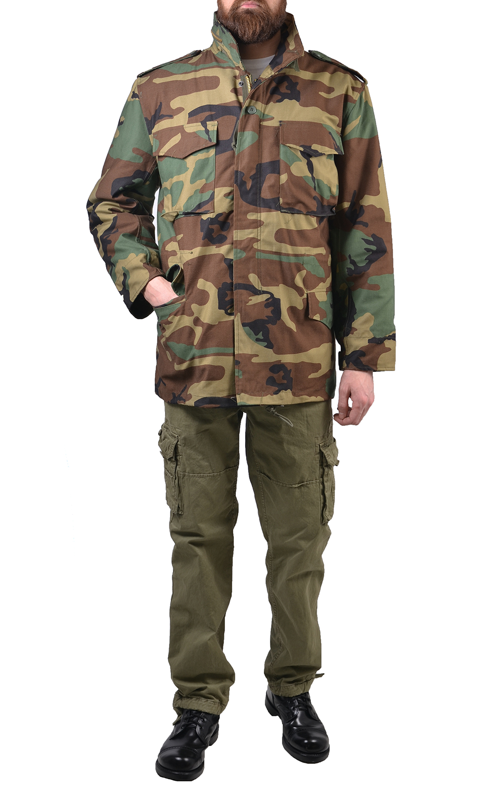 Куртка Tru-Spec CLASSIC M-65 с подстёжкой camo woodland 