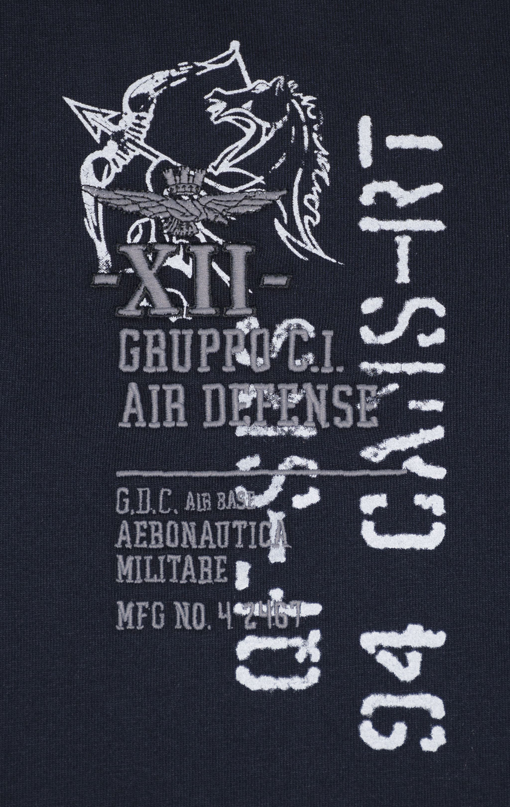 Поло-лонгслив AERONAUTICA MILITARE FW 24/25/TR dark blue (PO 1820) 
