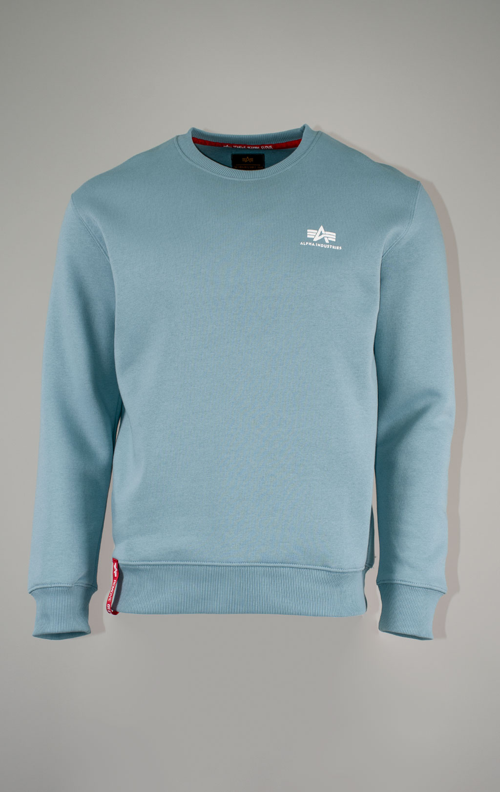 Свитшот ALPHA INDUSTRIES BASIC SWEATER SMALL LOGO greyblue 
