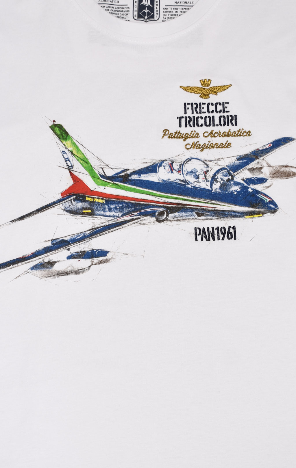 Футболка AERONAUTICA MILITARE SS 23/BD off white (TS 2080) 