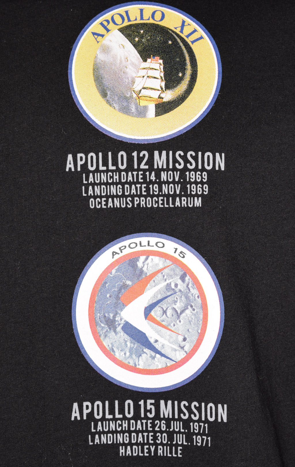 Футболка ALPHA INDUSTRIES NASA APOLLO MISSION T black 