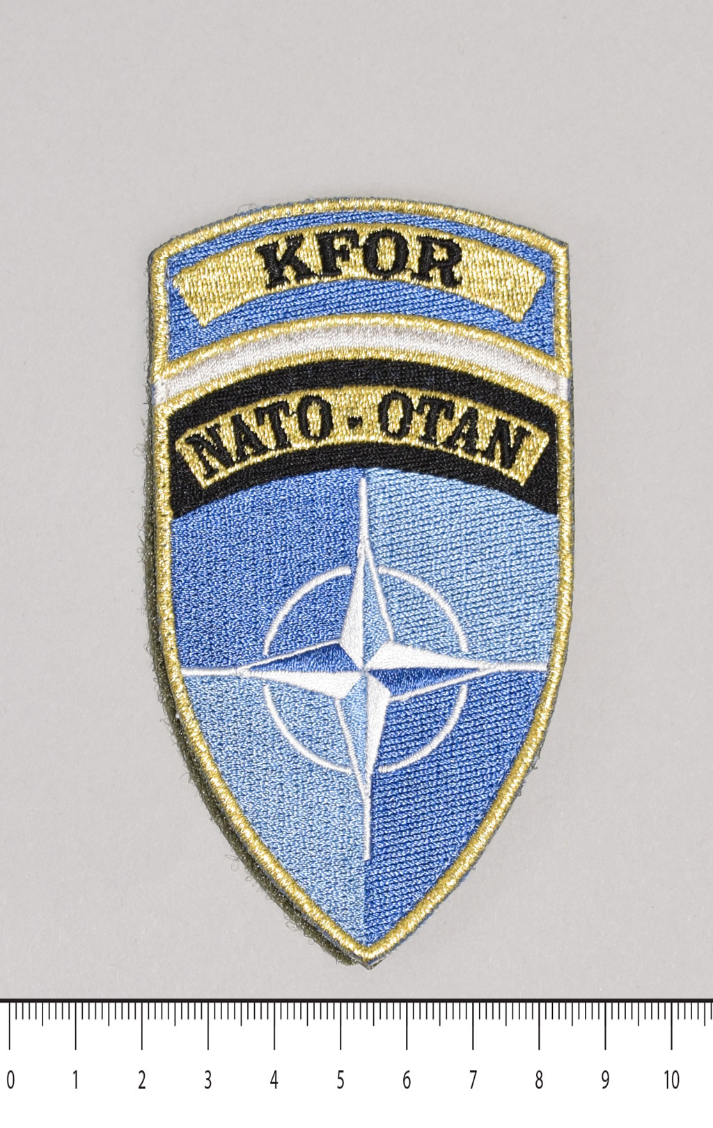 Нашивка NATO OTAN KFOR парадная на липучке 