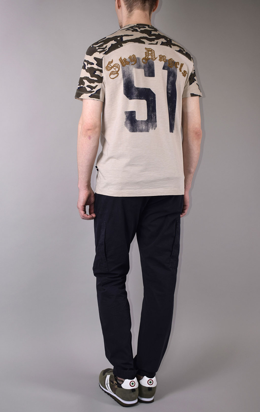 Футболка AERONAUTICA MILITARE SS 20/TR camouflage/sabbia (TS 1749)