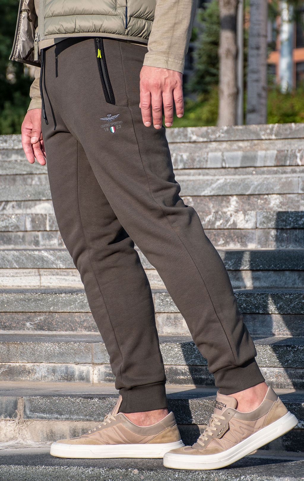 Брюки спортивные AERONAUTICA MILITARE FW 24/25/IT dark musk (PF 946) 