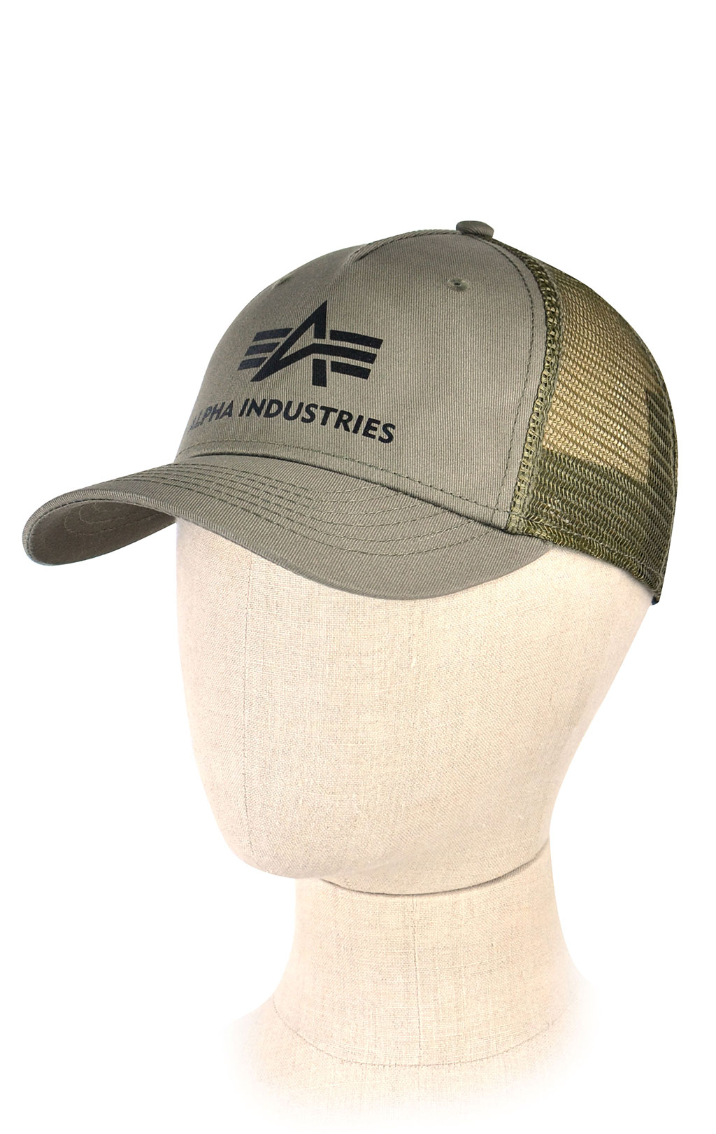 Бейсболка ALPHA INDUSTRIES BASIC TRUCKER CAP dark green 