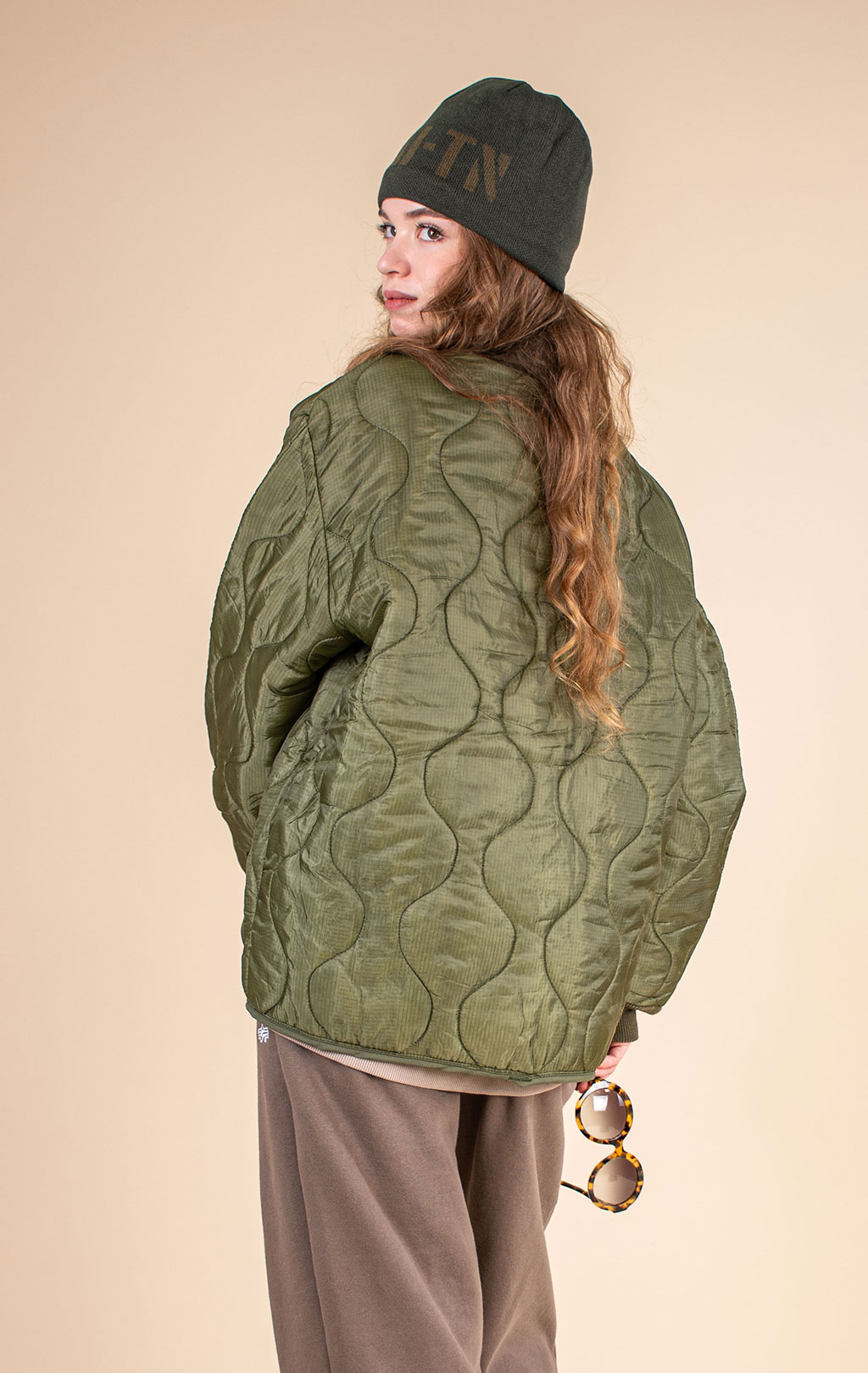 Куртка-подстёжка ALPHA INDUSTRIES M-65 VINTAGE с карманами и манжетами olive drab 