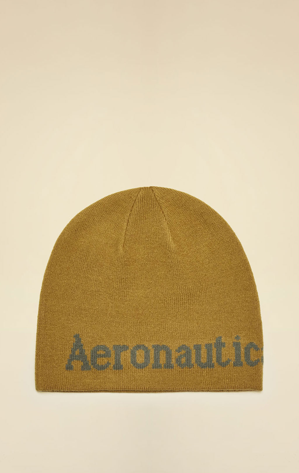 Шапка вязаная AERONAUTICA MILITARE FW 26/27/CN yellow curry (CU 0093) 
