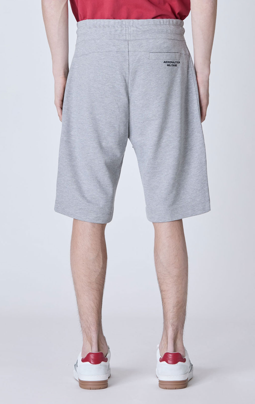 Шорты трикотажные AERONAUTICA MILITARE SS 25 m/TR grigio melange (BA 014) 