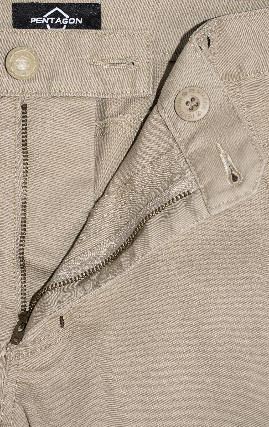 Брюки тактические Pentagon INVICTUS хлопок65%/полиэстер35% Twill khaki 05058 