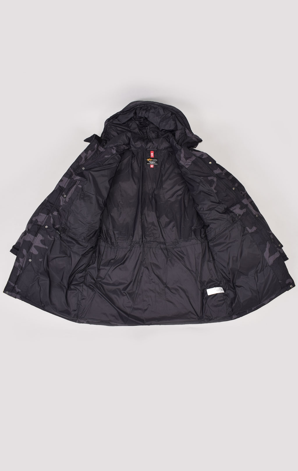 Аляска ALPHA INDUSTRIES QUILTED PARKA N-3B FW 21/22 m black woodland camo 