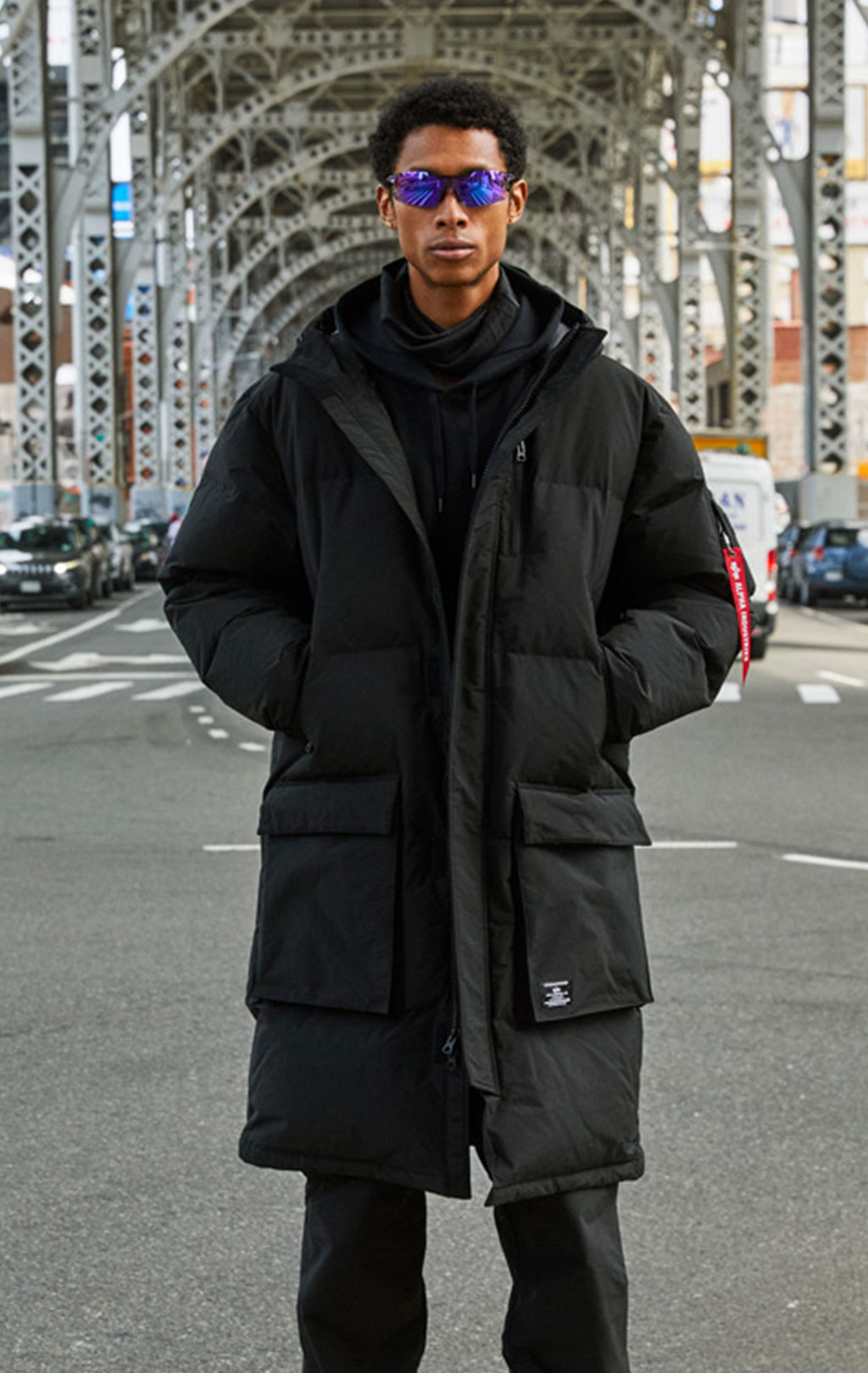 Парка ALPHA INDUSTRIES LONG PUFFER PARKA FW 23/24 m black 