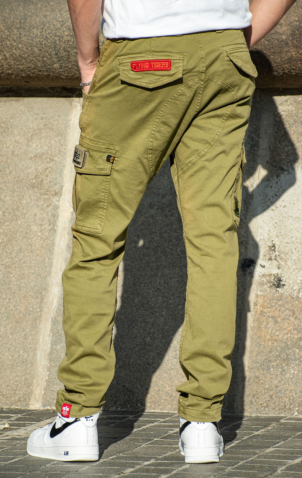 Брюки-карго ALPHA INDUSTRIES PETROL PATCH olive 