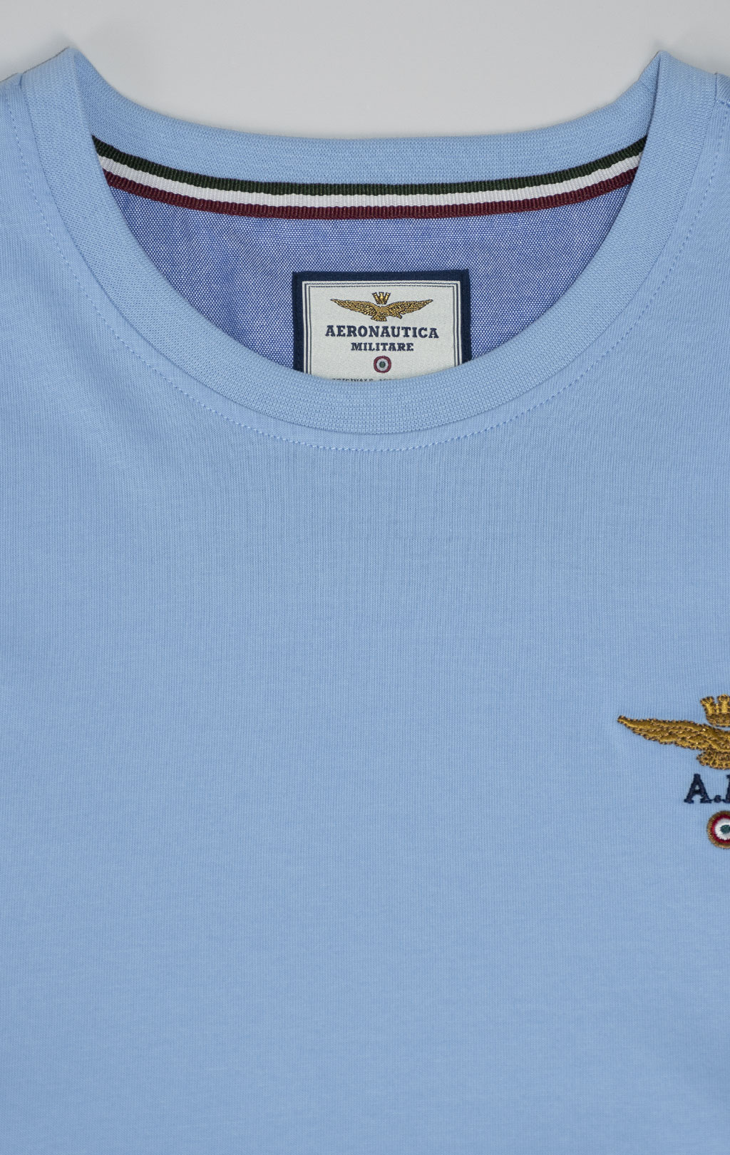 Футболка AERONAUTICA MILITARE SS 25 m/TR ice blue (TS 1580) 