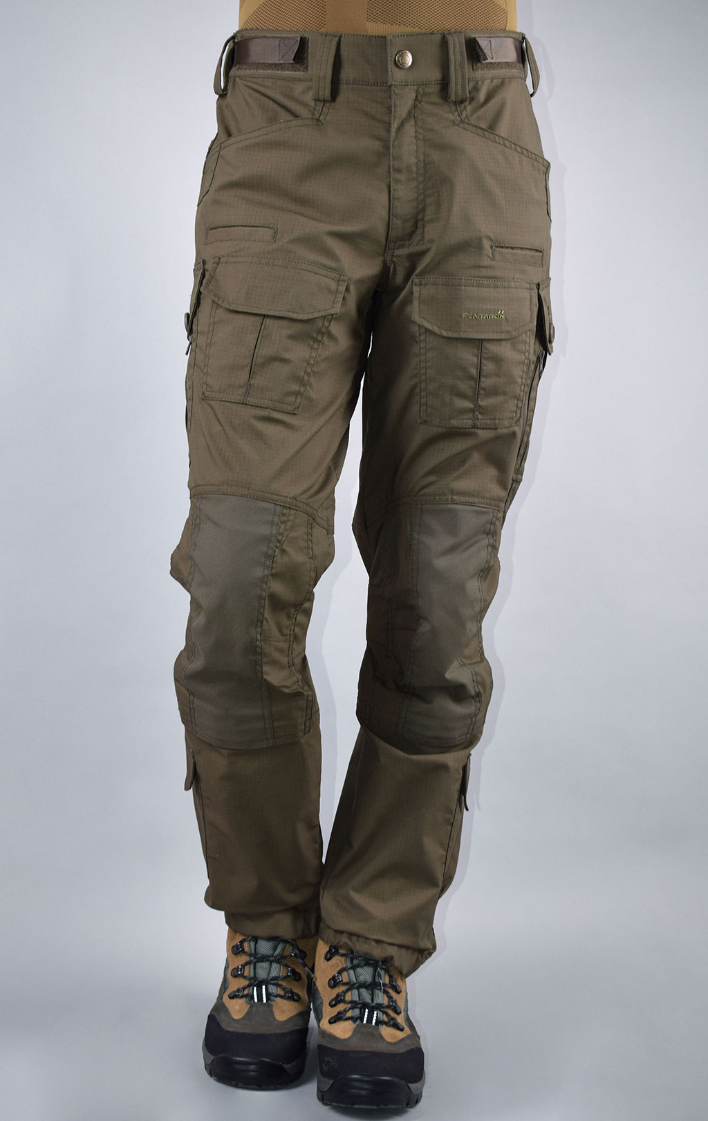 Брюки тактические Pentagon WOLF big size хлопок35%/полиэстер65% Rip-Stop stretch ranger green 06RG 05031 