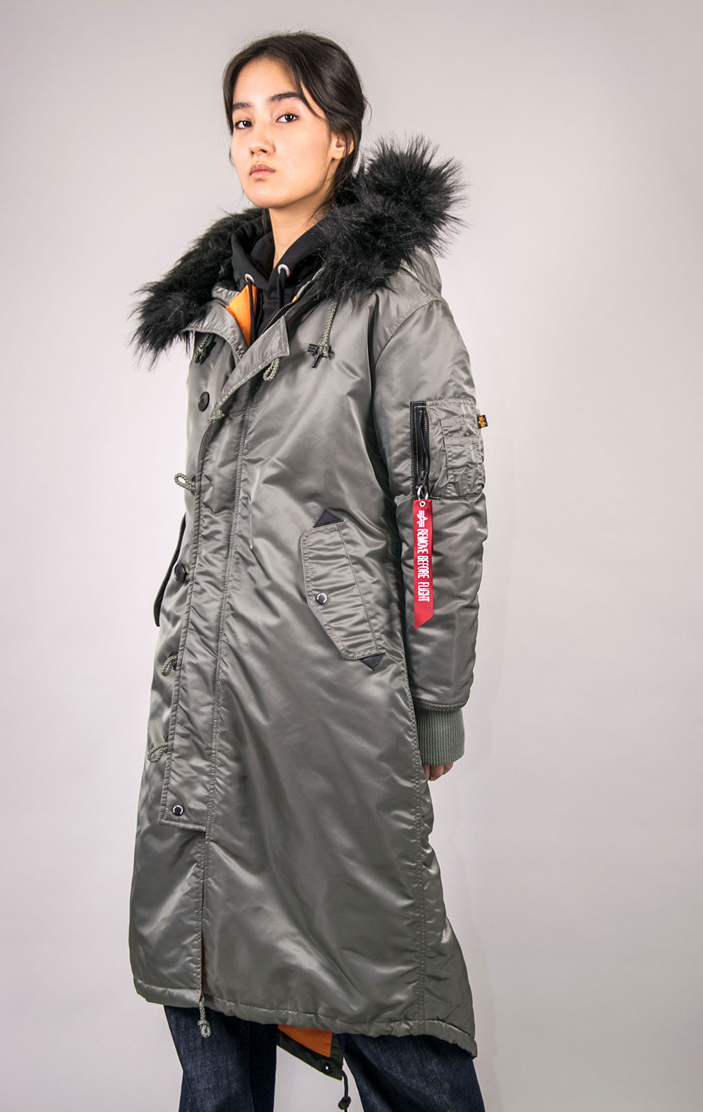 Long fishtail parka deals