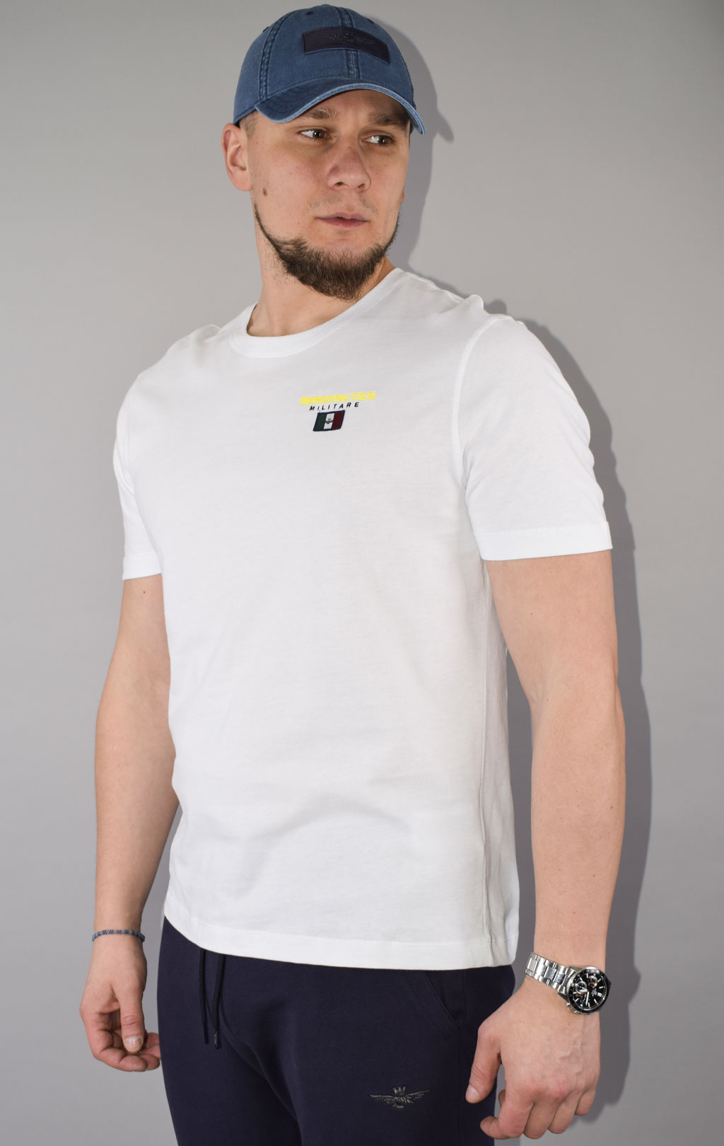 Футболка AERONAUTICA MILITARE SS 23/TR off white (TS 2068) 