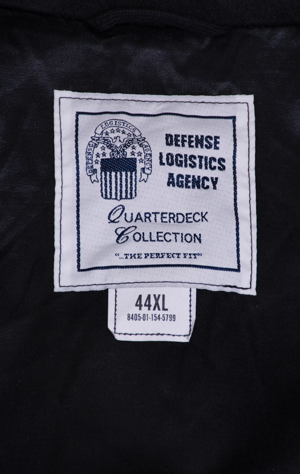 Бушлат морской армейский DEFENSE LOGISTICS шерсть 100% black США