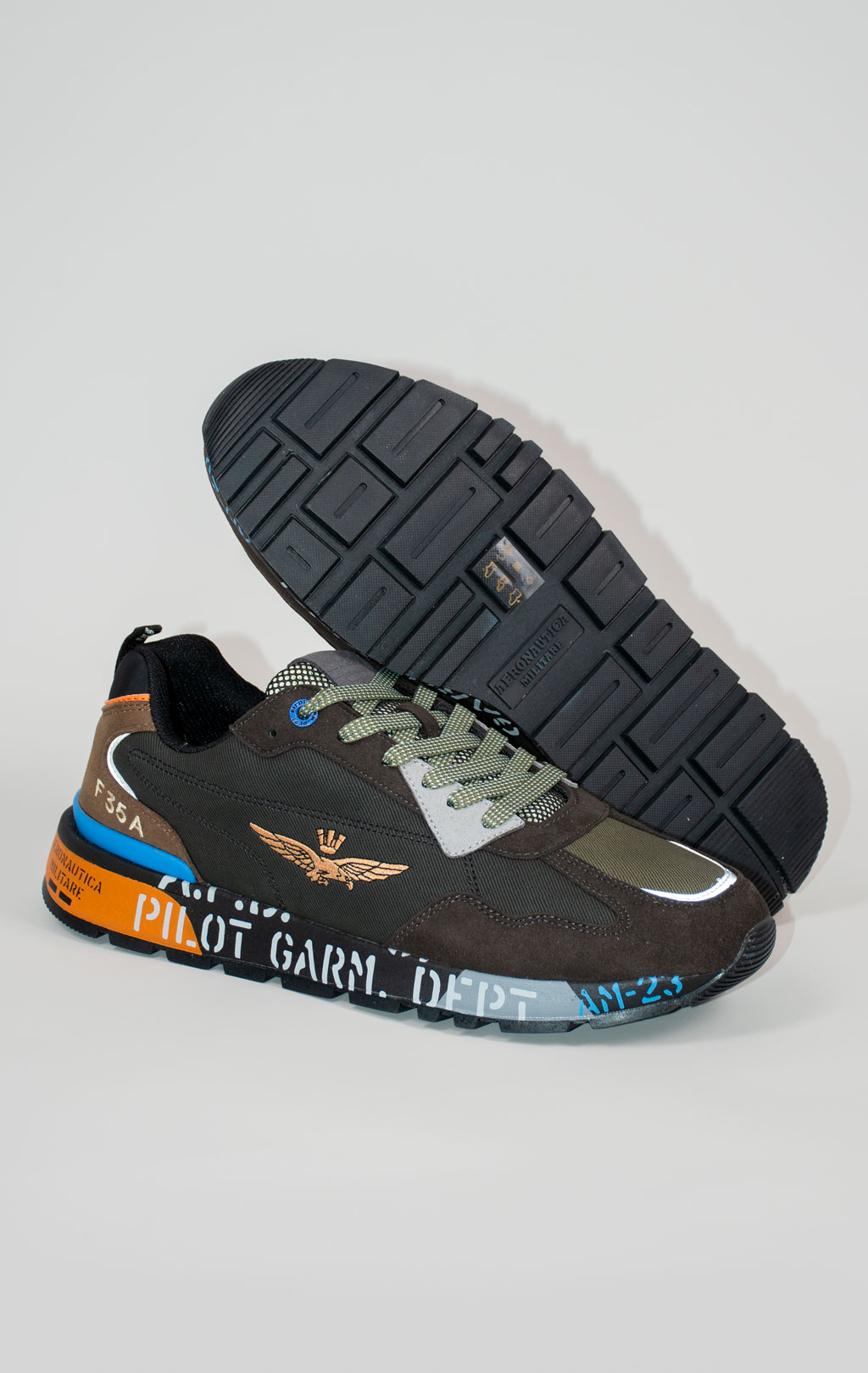 Кроссовки AERONAUTICA MILITARE (SC 0276) FW 25/26/CN multicolor/black/sabbia 