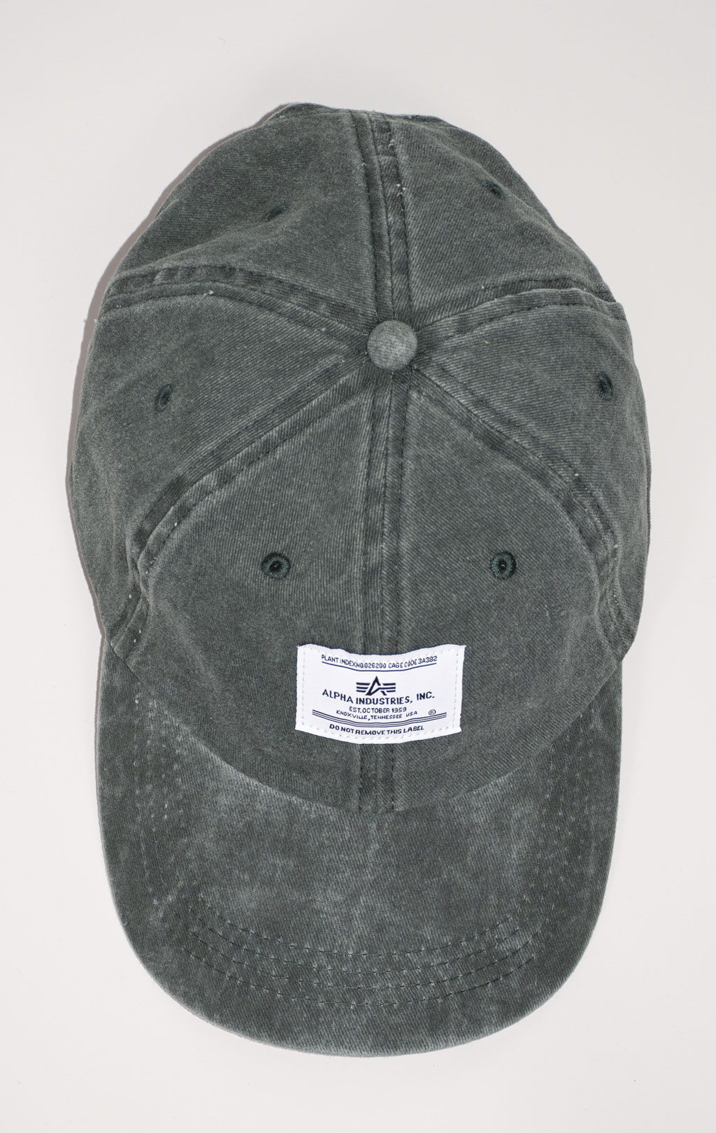 Бейсболка ALPHA INDUSTRIES BATTLEWASH CAP SS 24 dark green 