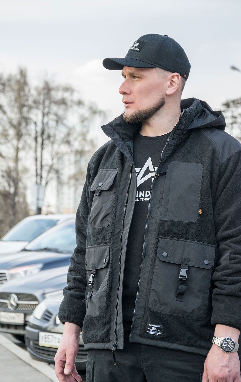 Alpha fleece hoodie outlet