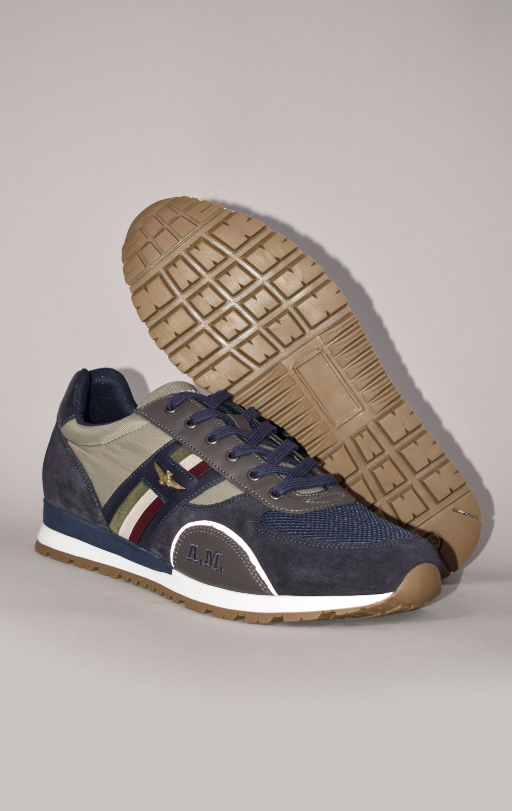 Кроссовки AERONAUTICA MILITARE FW 22/23 m/PT blue scuro/grigio medio (SC 190) 