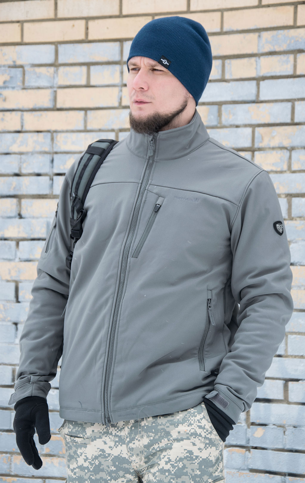 Куртка тактическая softshell Pentagon REINER 2.0 Soft Shell grey wolf 08012 