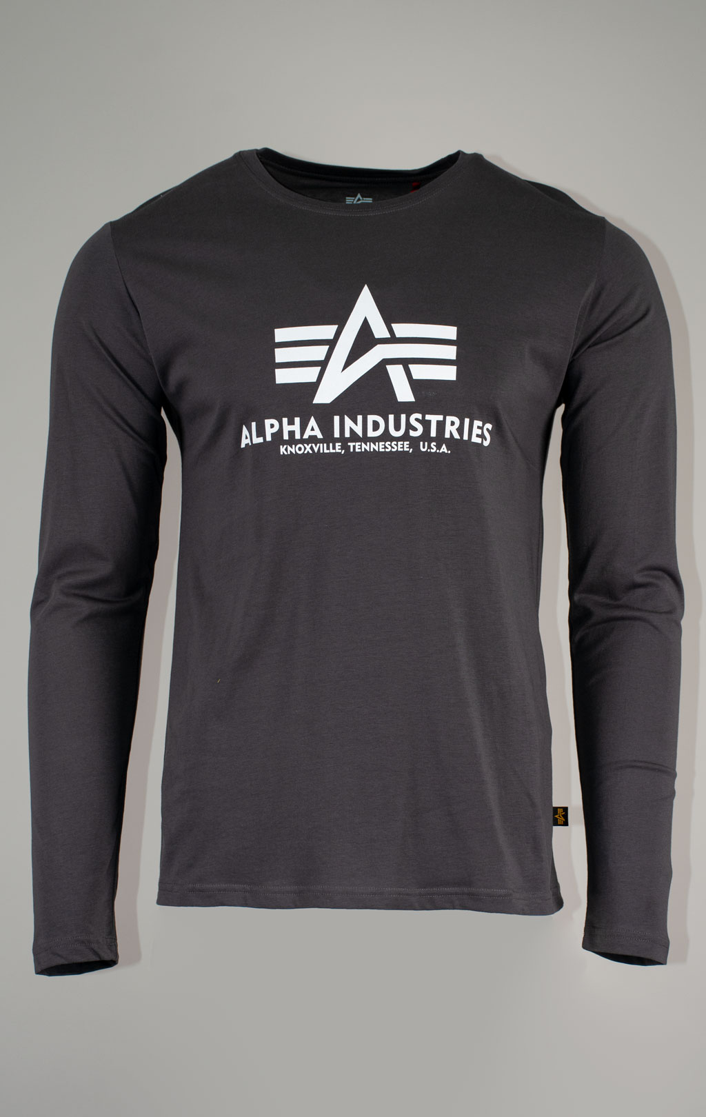 Лонгслив ALPHA INDUSTRIES BASIC LS vintage grey 
