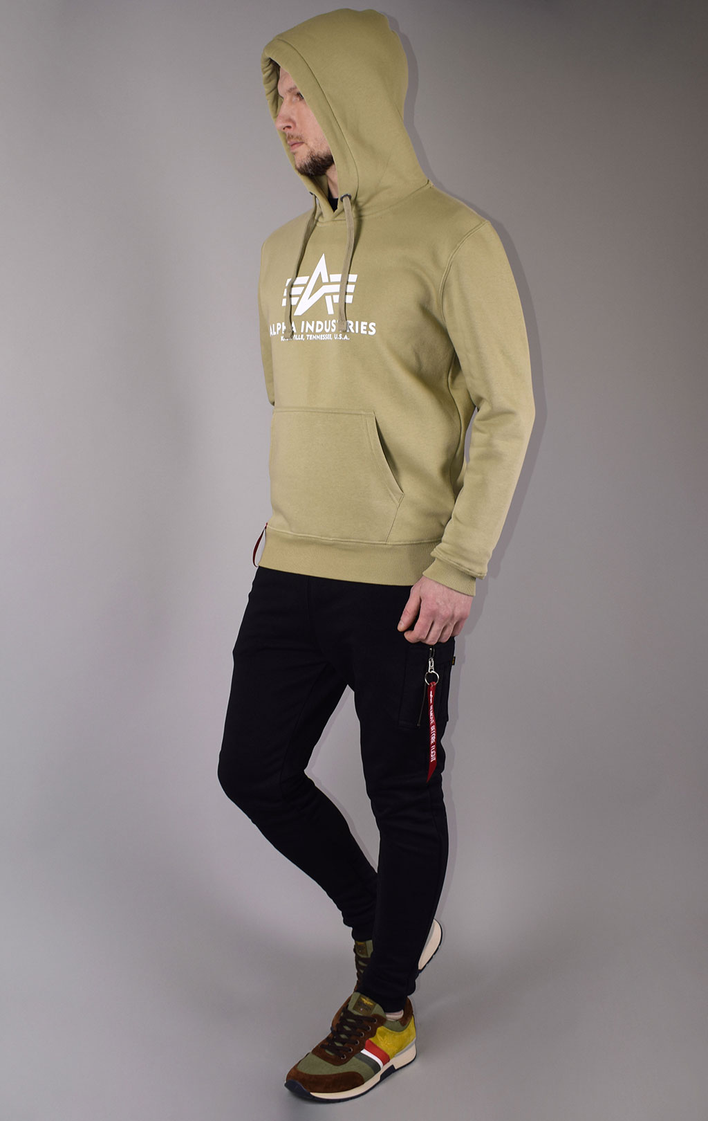 Толстовка ALPHA INDUSTRIES BASIC HOODY light olive 