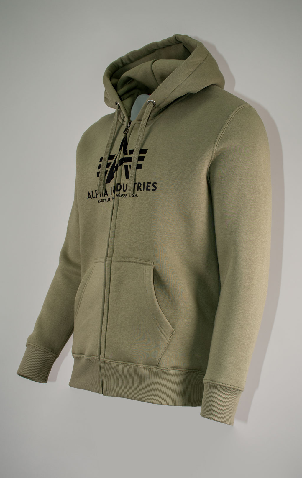 Толстовка ALPHA INDUSTRIES BASIC ZIP HOODY olive 