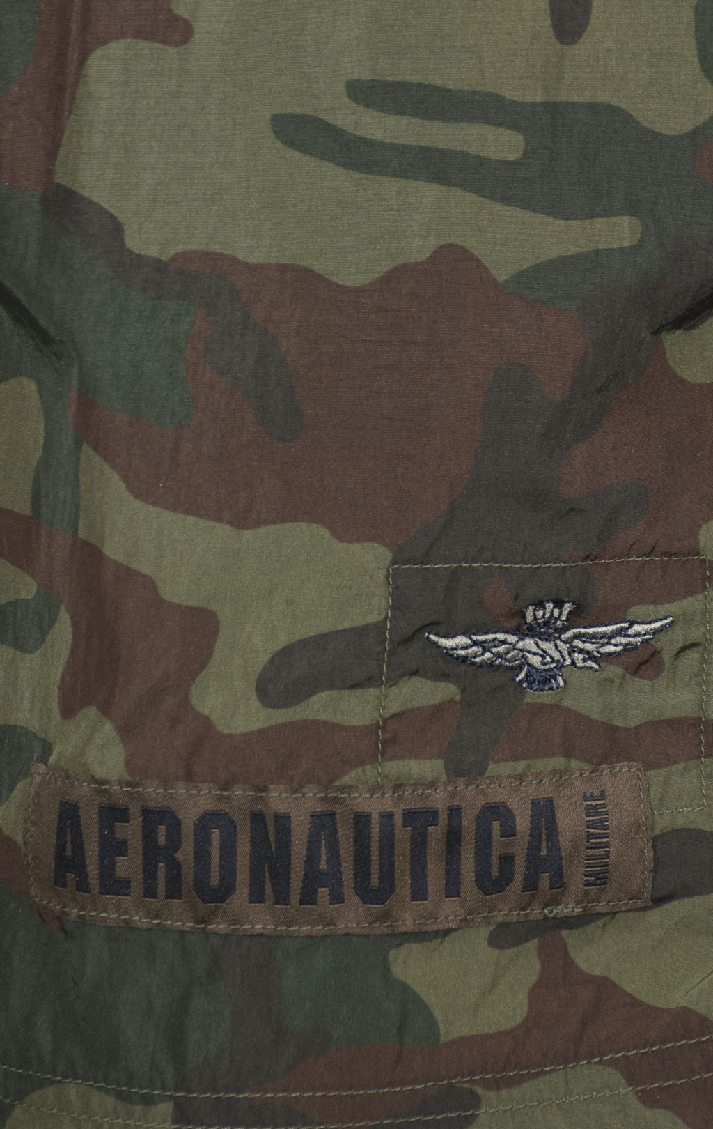 Шорты плавательные AERONAUTICA MILITARE SS 25 m/CN camou military olive (BW 227) 