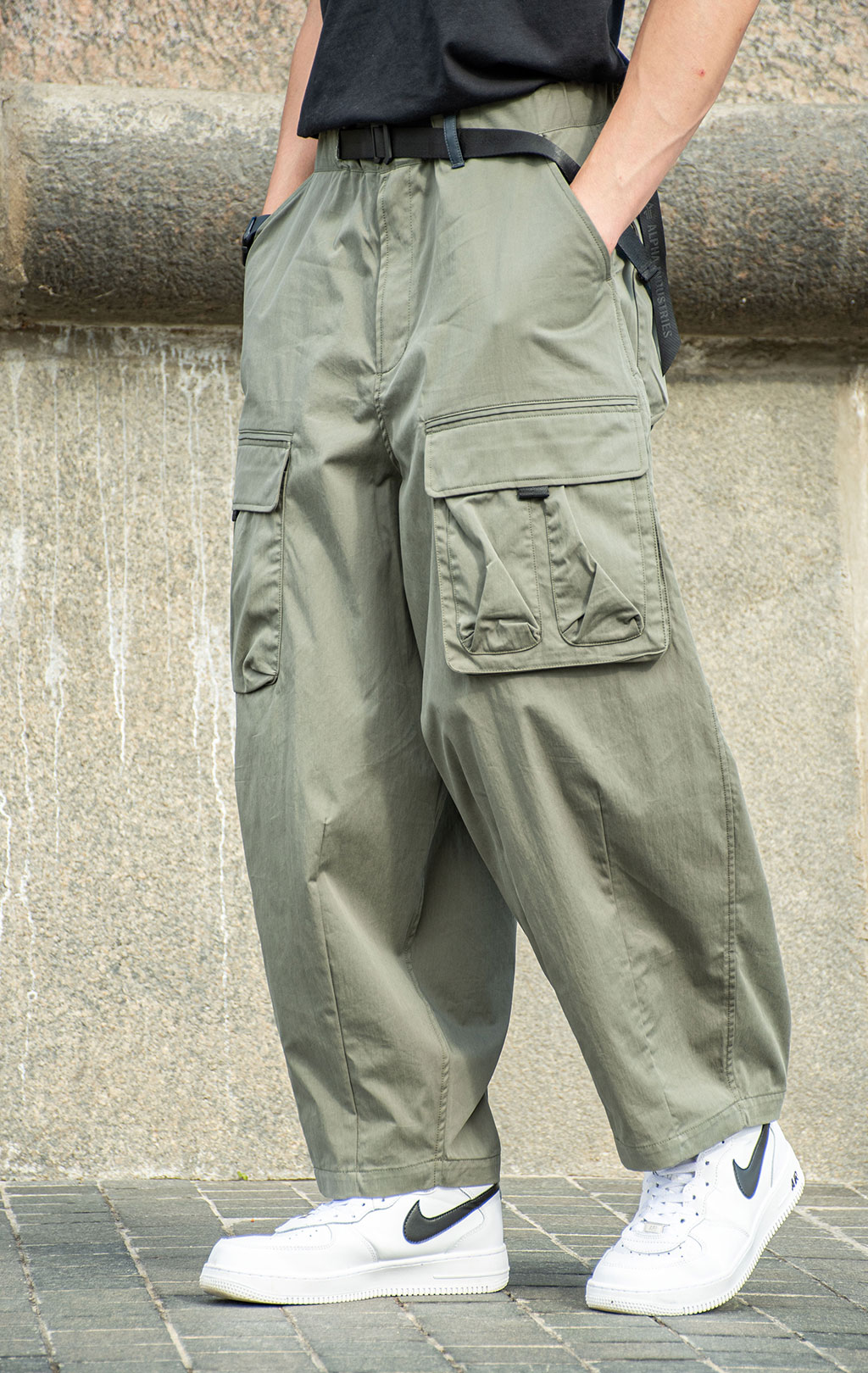 Брюки-карго ALPHA INDUSTRIES OVERSIZED TACTICAL PANT FW 24/25 field grey 