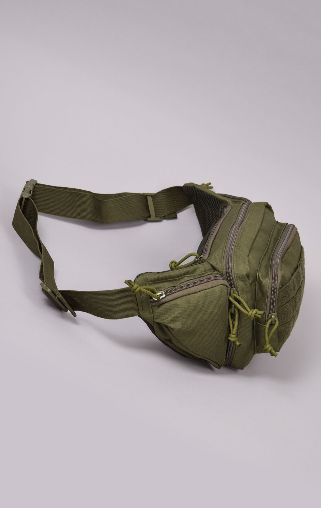 Сумка поясная тактическая SABADO MOLLE Velcro 20x110x15 green b-9038 