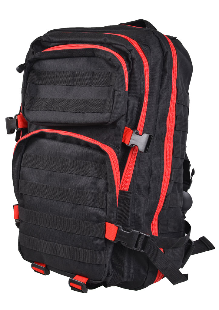 Рюкзак тактический BRANDIT Assault 2-color large black red 