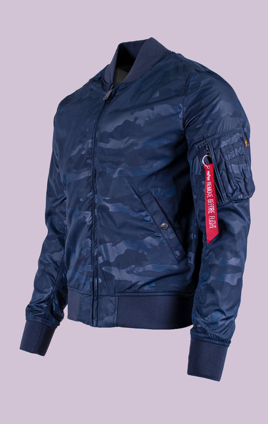 Бомбер ALPHA INDUSTRIES MA-1 HIDDEN CAMO rep. blue 