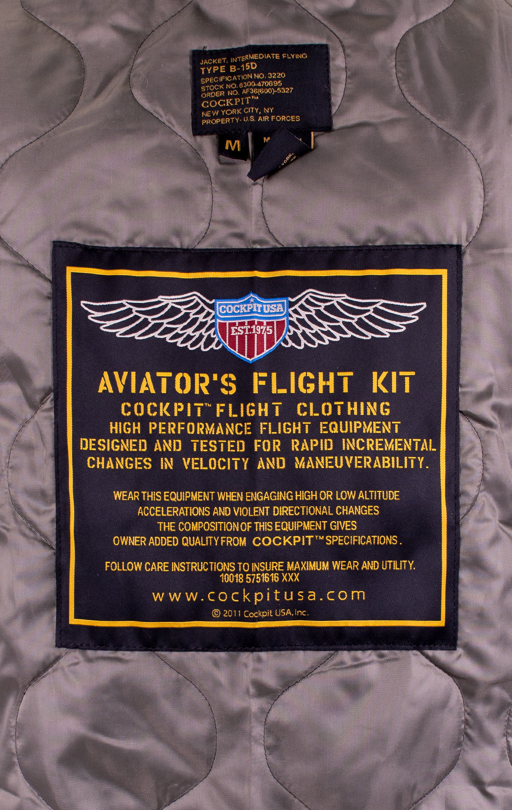Куртка-пилот COCKPIT B-15 Slim Fit кожа SLIM FIT brown (Z27H02) 