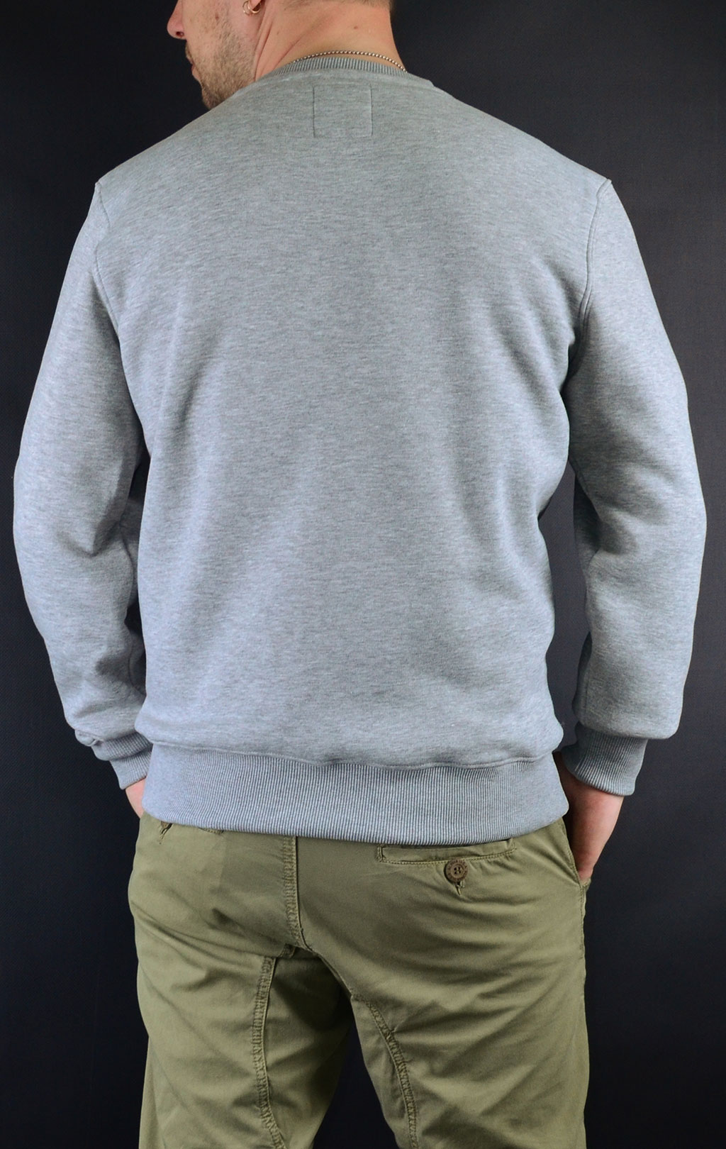 Свитшот ALPHA INDUSTRIES BASIC SWEATER grey heather 