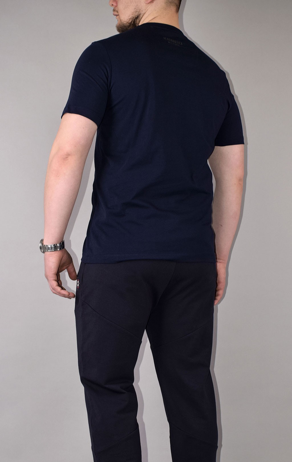 Футболка AERONAUTICA MILITARE SS 21/TR blue black (TS 1856) 