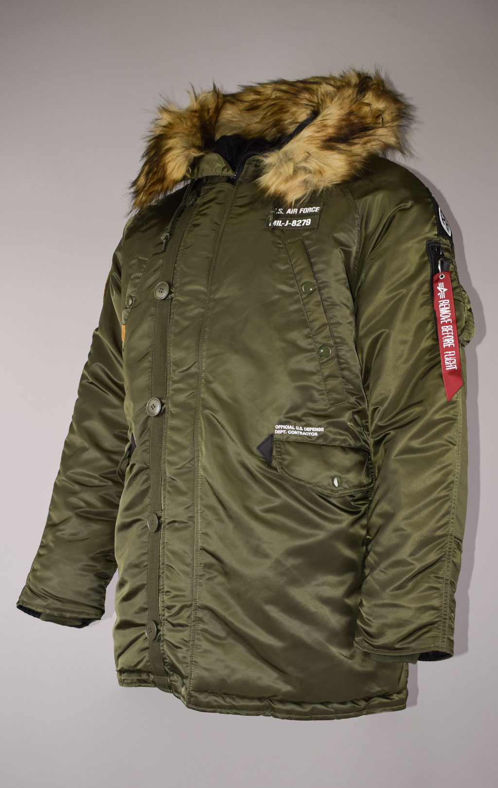 Аляска ALPHA INDUSTRIES AIRBORNE N-3B dark green 