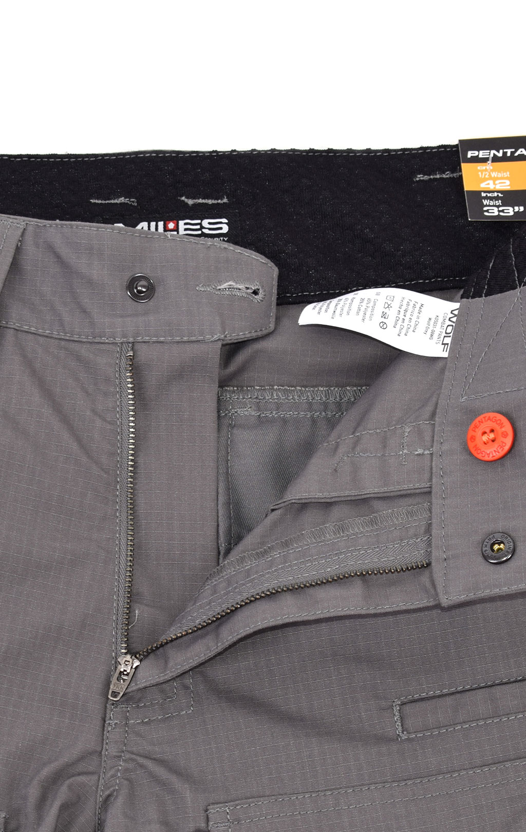 Брюки тактические Pentagon WOLF хлопок35%/полиэстер65% Rip-Stop stretch grey wolf 05031 