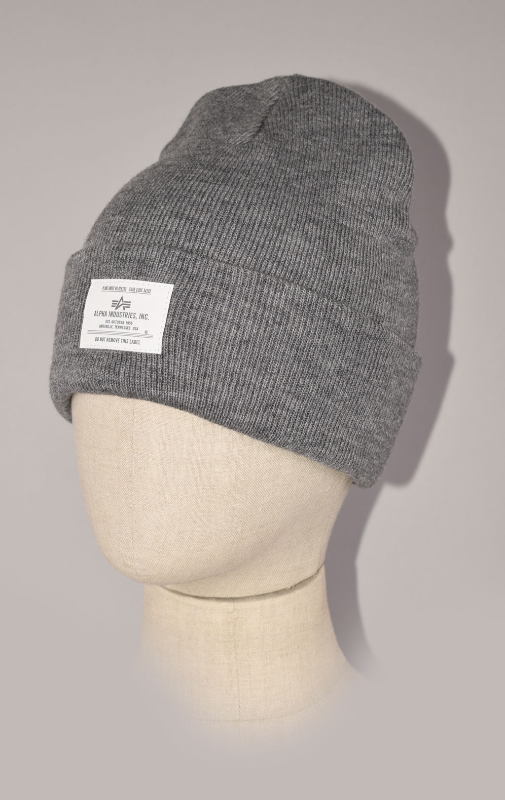 Шапка ALPHA INDUSTRIES ESSENTIAL BEANIE FW 22/23 medium charcoal heather 