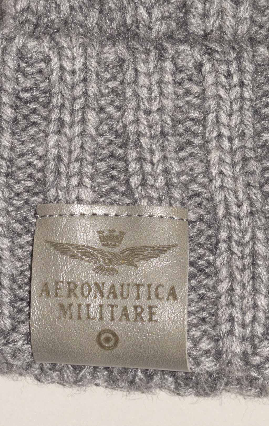 Шапка вязаная AERONAUTICA MILITARE FW 23/24/CN medium grey (CU 045) 