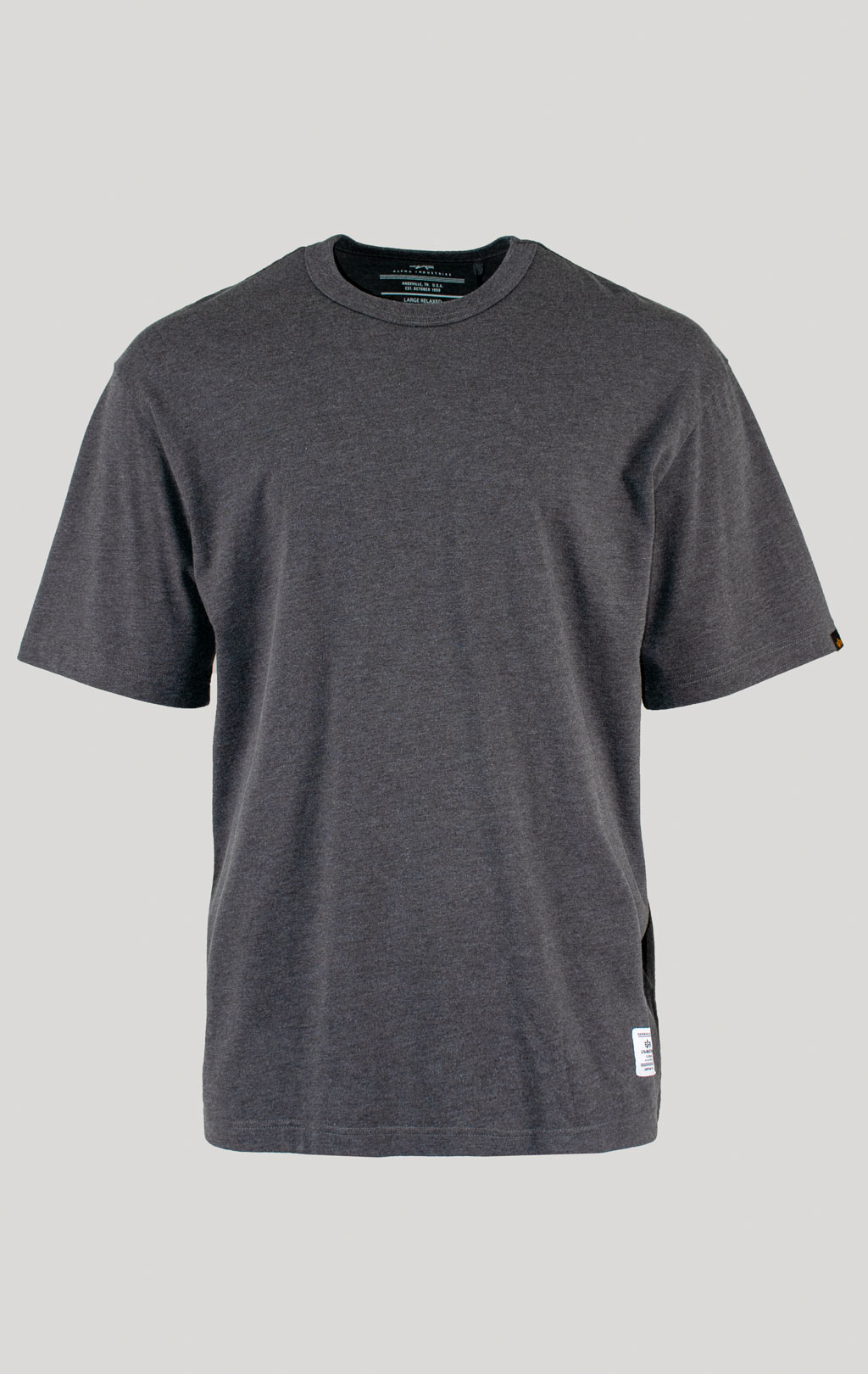 Футболка ALPHA INDUSTRIES ESSENTIAL RELAXED TEE FW 25/26 dark charcoal heather 