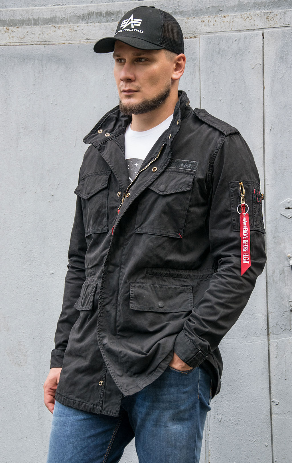 Ветровка ALPHA INDUSTRIES HUNTINGTON M-65 black 