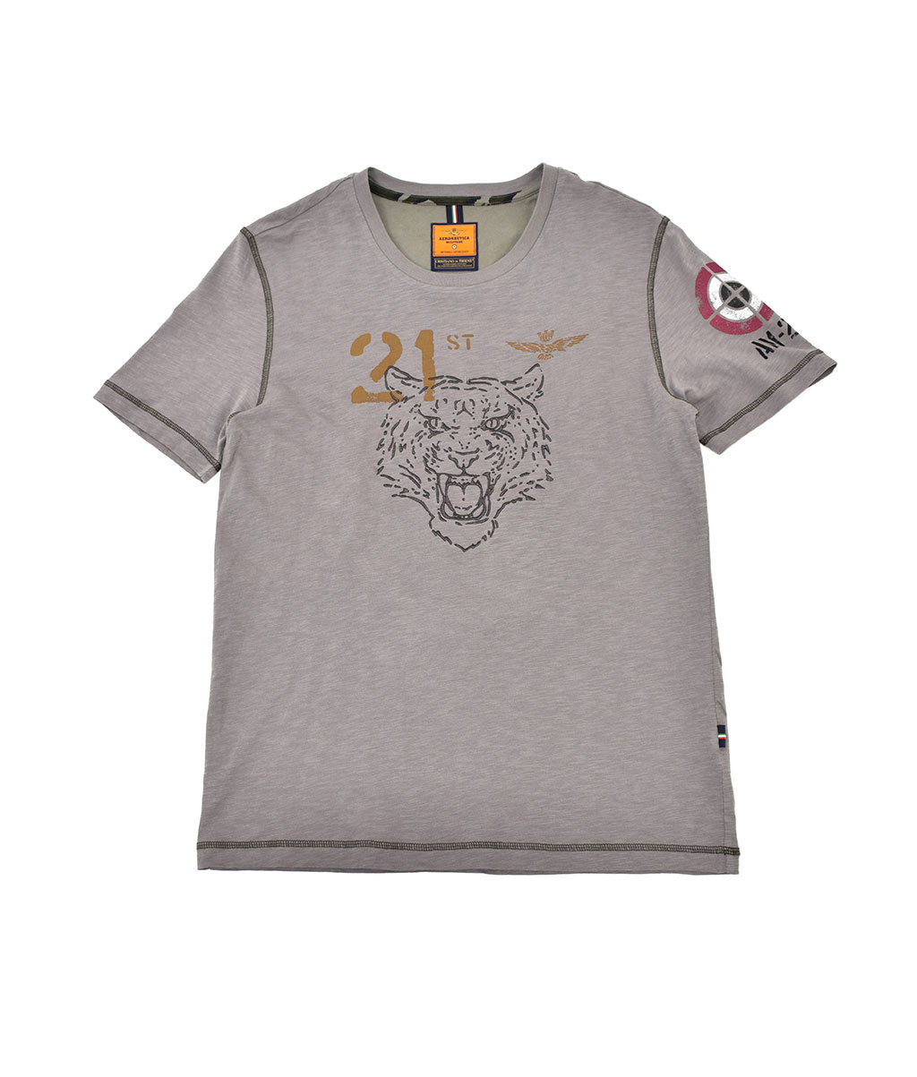 Футболка AERONAUTICA MILITARE SS 20/IN grigio topo (TS 1729) 