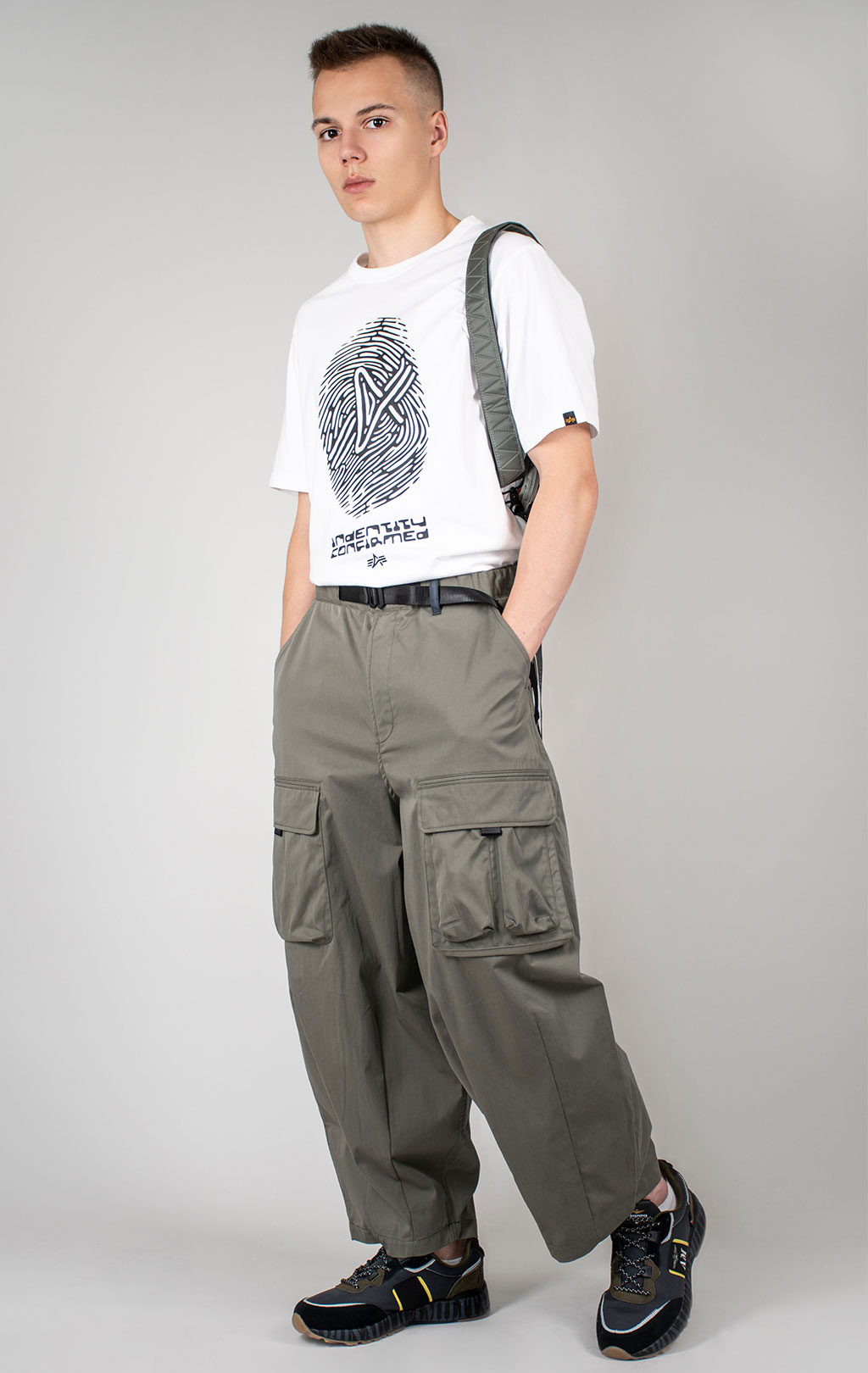 Брюки-карго ALPHA INDUSTRIES OVERSIZED TACTICAL PANT FW 24/25 field grey 