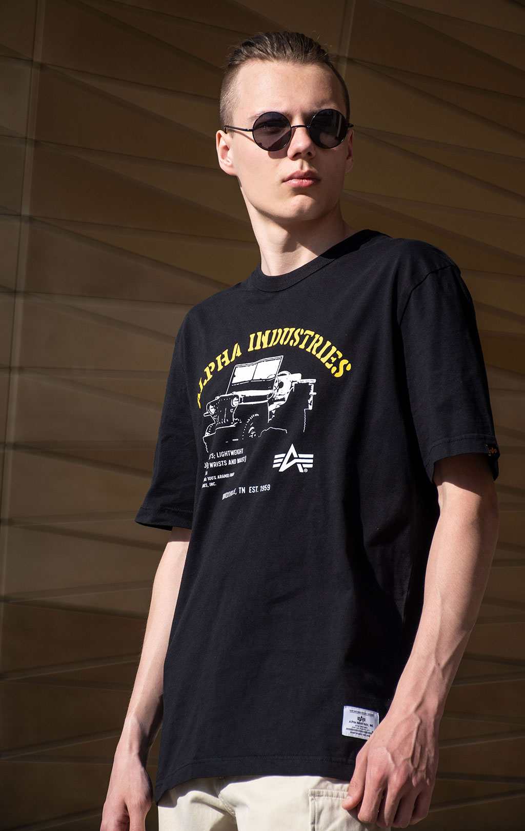 Футболка ALPHA INDUSTRIES ALPHA JEEP TEE SS 24 black 